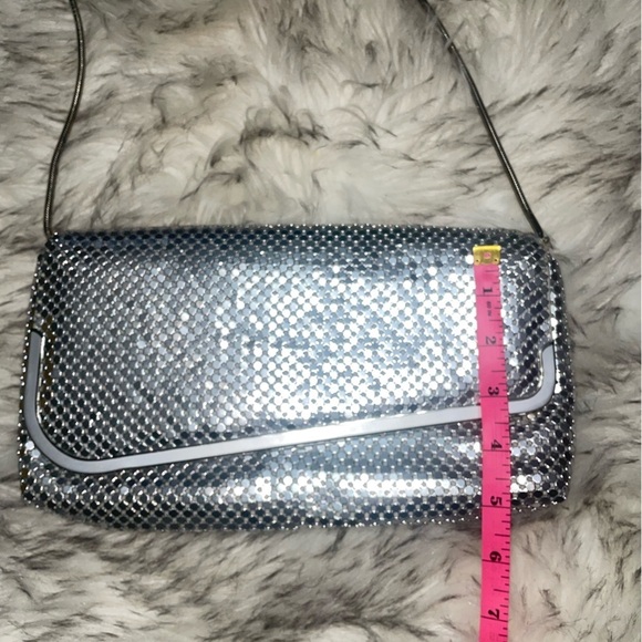 Vintage🤍Sliver purse silver flap bag shoulder bag - Picture 5 of 12